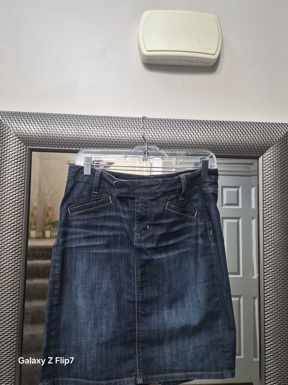 Classic Dark Blue Denim Skirt for Women